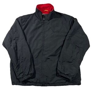 Timberland Outdoor Performance Jacket XL Black Red Fleece Lining Weatherproof